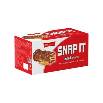 BAKEMATE Snap It Milk & Chocolate Enrobed Wafers
